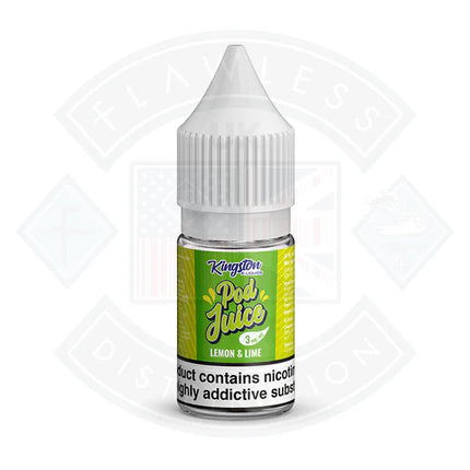 Kingston Pod Juice Lemon Lime 10ml - 3mg - Flawless Vape Shop