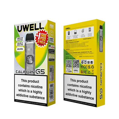 Uwell Caliburn G5 Vape Kit - Black Gold - Flawless Vape Shop