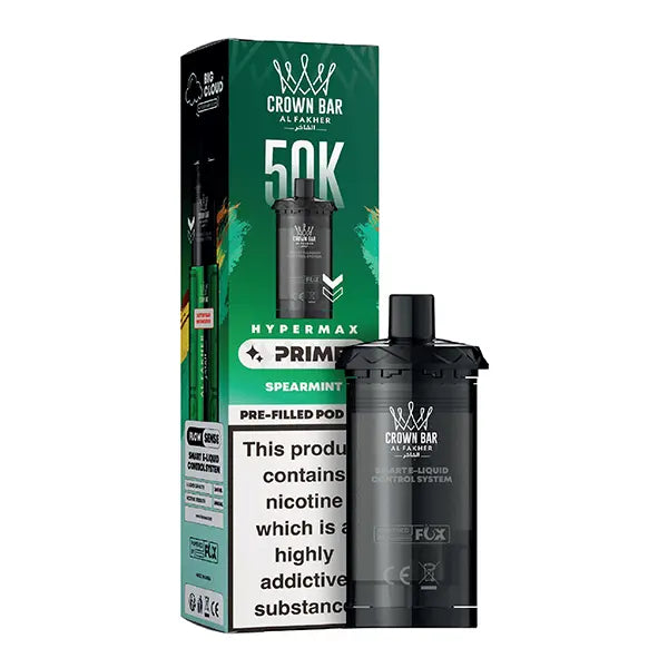 Al Fakher 50K Hypermax Prime Prefilled Pod - Gum Mint - Flawless Vape Shop