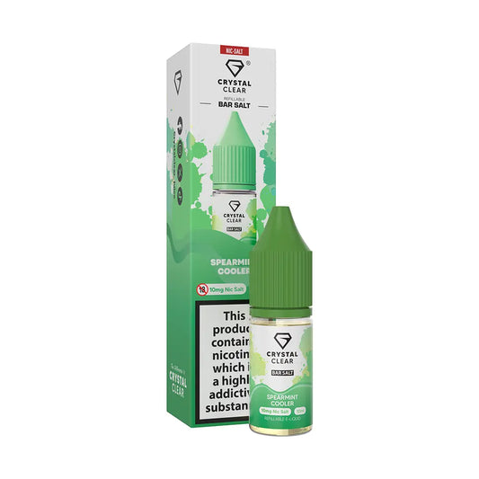 Crystal Clear Bar Nic Salts 10ml - Spearmint Cooler