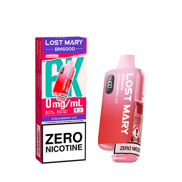 Lost Mary BM6000  Prefilled Pod Kit ZERO - Blueberry - Flawless Vape Shop