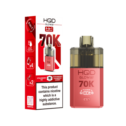 HQD Glow Air 70K Prefilled Pod Kit - Summer Dream & Blue Razz Cherry - Flawless Vape Shop
