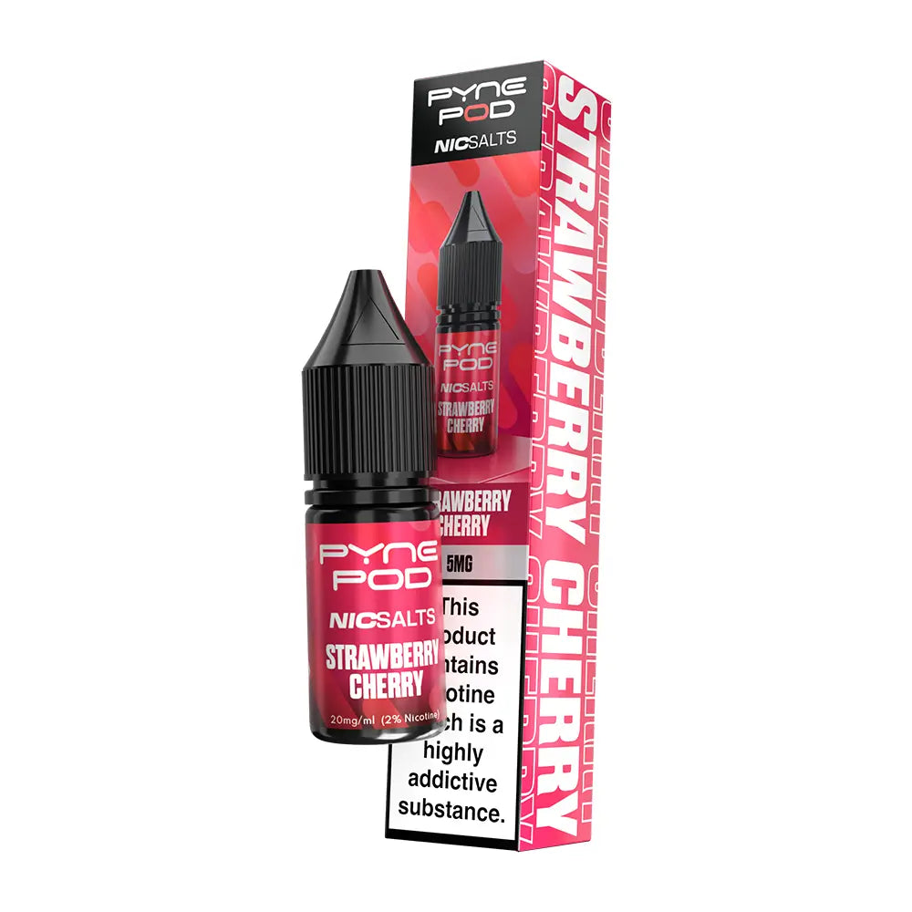 Pyne Pod Nic Salts 10ml Strawberry Cherry - 5mg - Flawless Vape Shop