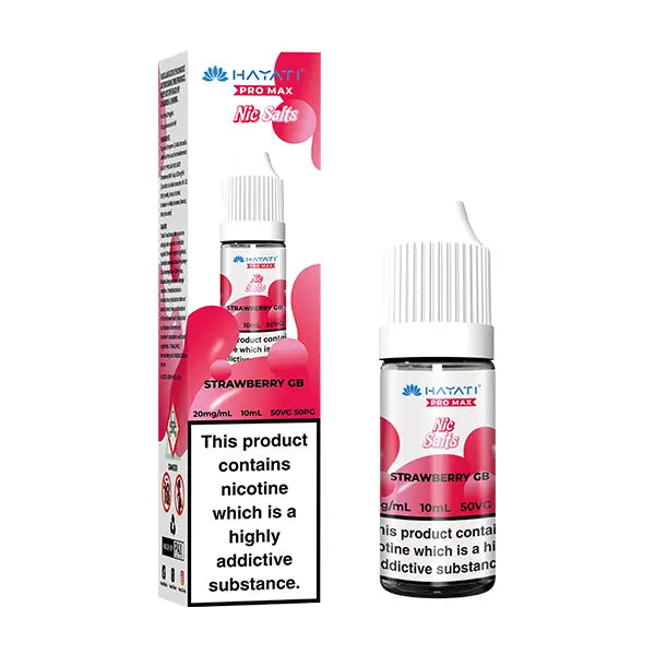 Hayati Pro Max Strawberry GB Nic Salt 10ml - 10mg - Flawless Vape Shop