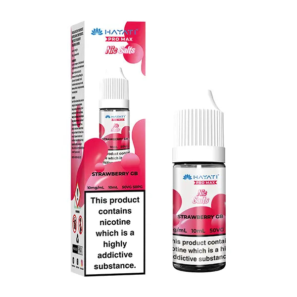 Hayati Pro Max Strawberry GB Nic Salt 10ml