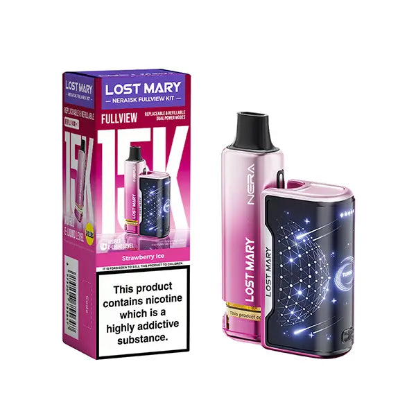 Lost Mary Nera15K Fullview Prefilled Vape Kit - Banana Ice - Flawless Vape Shop