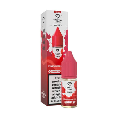 Crystal Clear Bar Nic Salts 10ml - Strawberry Kiwi - 20mg - Flawless Vape Shop