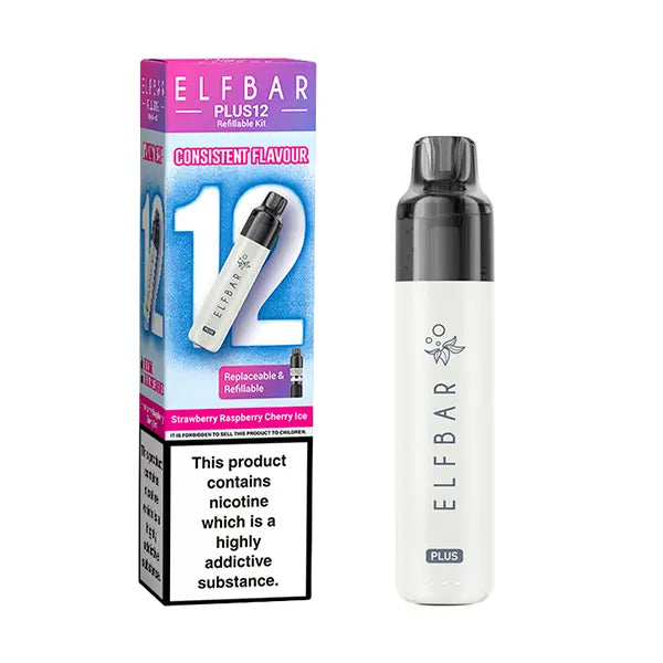 Elfbar Plus 12 Prefilled Vape Kit - Banana Ice - Flawless Vape Shop