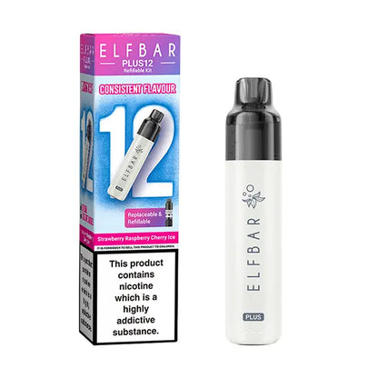 Elfbar Plus 12 Prefilled Vape Kit - Banana Ice - Flawless Vape Shop