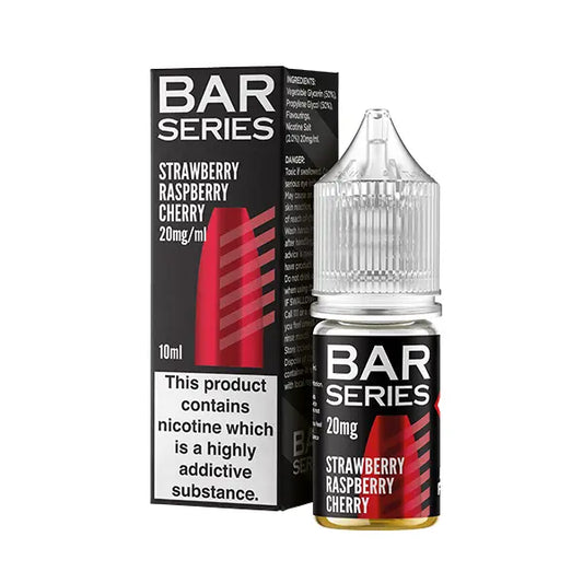 Bar Series Nic Salt 10ml Strawberry Raspberry Cherry
