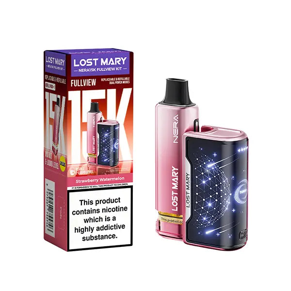 Lost Mary Nera15K Fullview Prefilled Vape Kit - Banana Ice - Flawless Vape Shop
