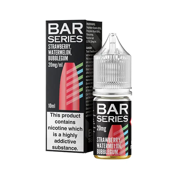 Bar Series Nic Salt 10ml Strawberry Watermelon Bubblegum - 20mg - Flawless Vape Shop