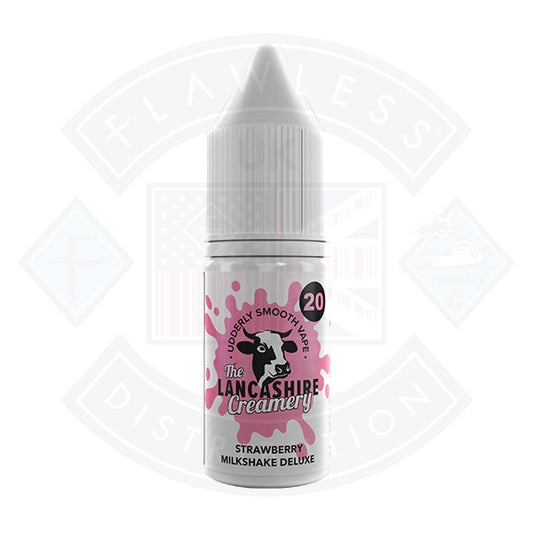 The Lancashire Creamery Salt 10ml Strawberry Milkshake Deluxe