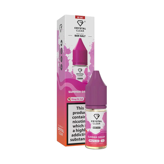 Crystal Clear Bar Nic Salts 10ml - Summer Dream