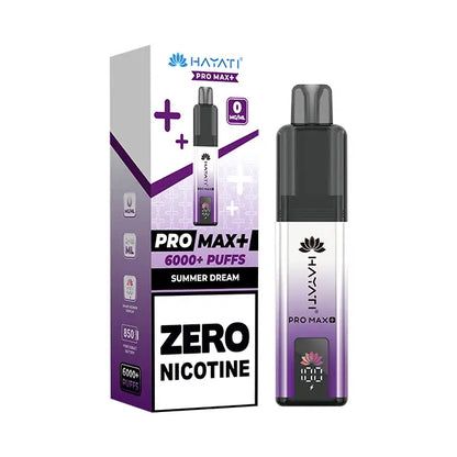 Hayati Pro Max 6000+ Pod Kit ZERO NICOTINE - Banana Ice - Flawless Vape Shop
