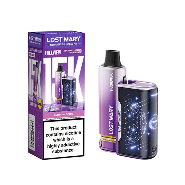 Lost Mary Nera15K Fullview Prefilled Vape Kit - Banana Ice - Flawless Vape Shop