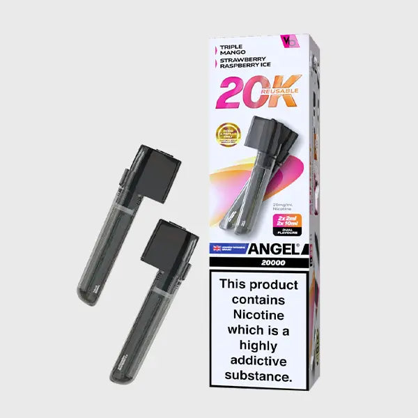 Vapes Bars Angel 20K Prefilled Vape Pods + Refill Container