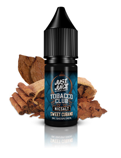 Just Juice Tobacco Club Sweet Cbano Nic Salt 10ml E-Liquid - 11mg - Flawless Vape Shop