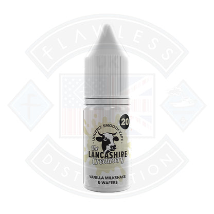 The Lancashire Creamery Salt 10ml Vanilla Milkshake Wafers - 5mg - Flawless Vape Shop