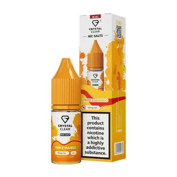 Crystal Clear Bar Nic Salts 10ml Triple Mango