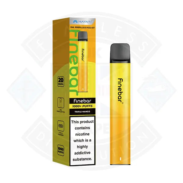 Hayati Finebar Prefilled Vape Kit - Banana Ice - Flawless Vape Shop