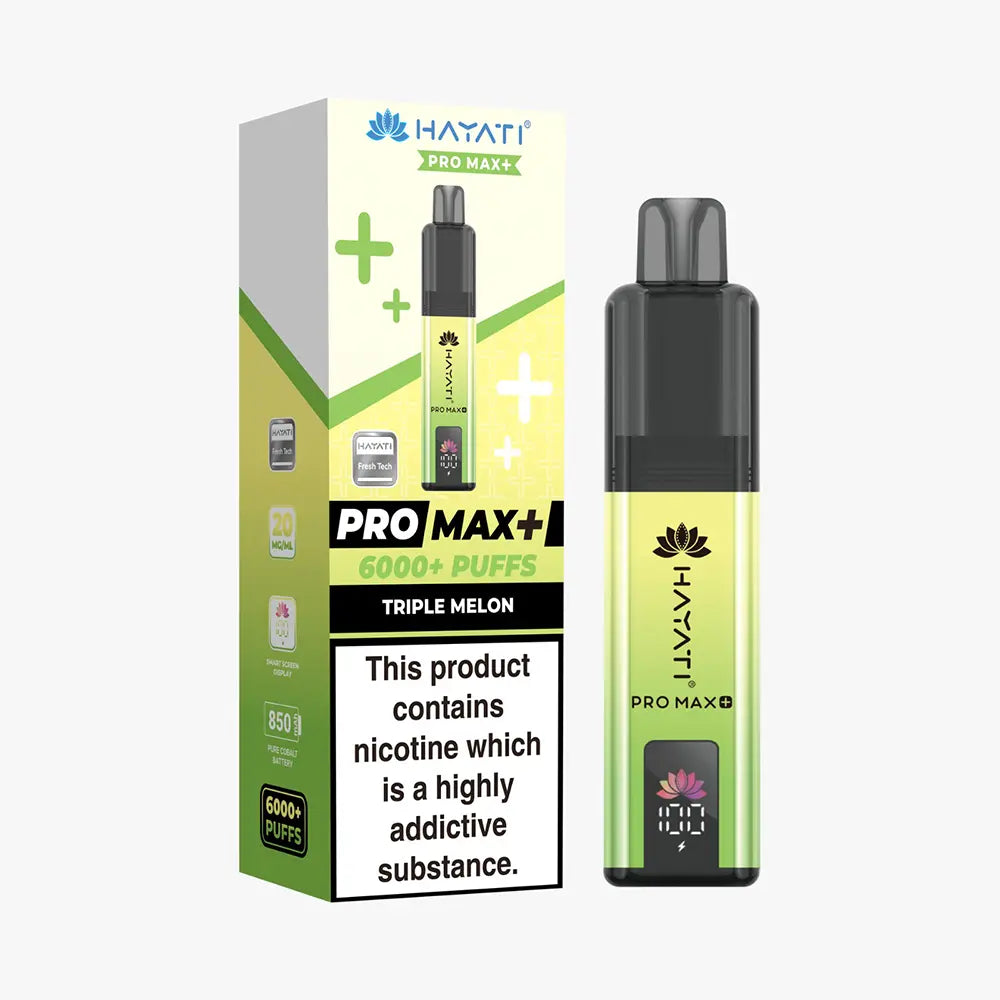 Hayati Pro Max 6000 Plus Prefilled Pod Kit - Banana Ice - Flawless Vape Shop