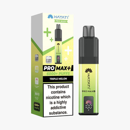 Hayati Pro Max 6000 Plus Prefilled Pod Kit - Banana Ice - Flawless Vape Shop