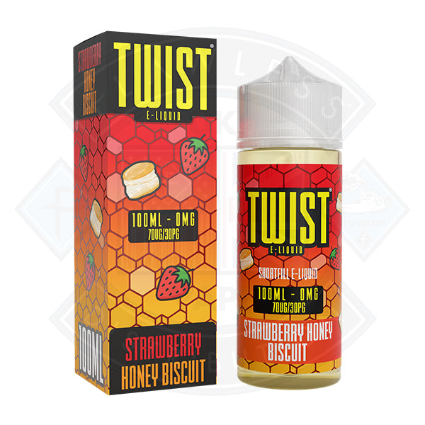 Twist Juice - Strawberry Honey Biscuit 0mg 100ml Shortfill