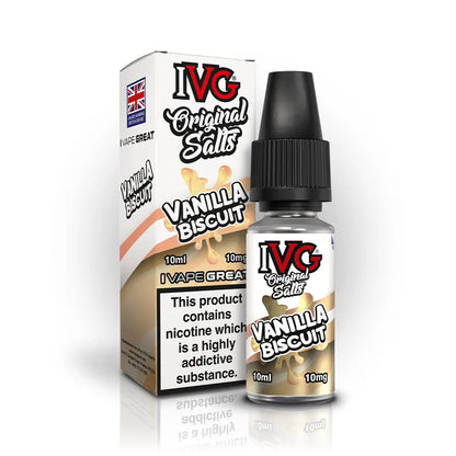 IVG Original Nic Salts 10ml Vanilla Biscuit - 10mg - Flawless Vape Shop