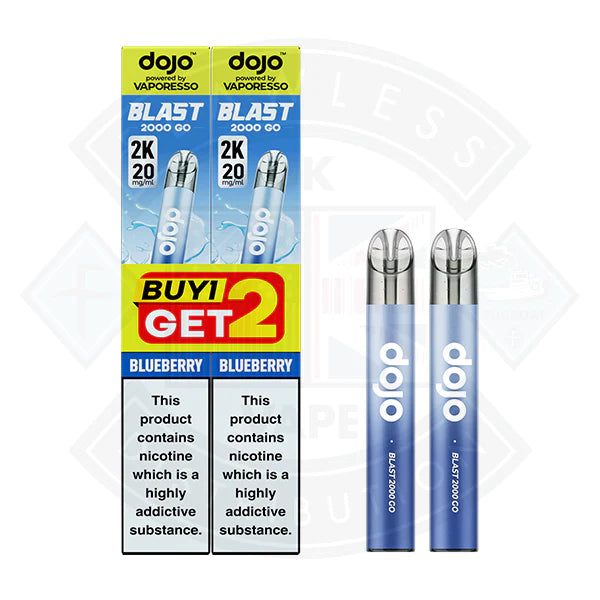 Vaporesso DOJO BLAST 2000 GO TRANSPARENT KIT Bundle (20mg) - Blue Razz Lemonade - Flawless Vape Shop