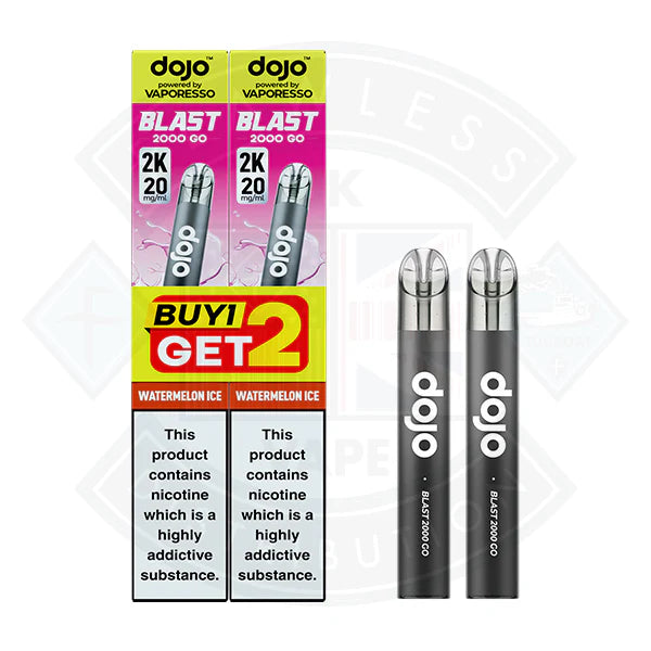 Vaporesso DOJO BLAST 2000 GO TRANSPARENT KIT Bundle (20mg) - Blue Razz Lemonade - Flawless Vape Shop