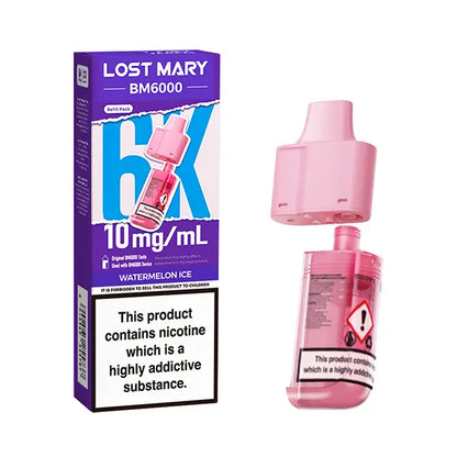 Lost Mary BM6000 Prefilled Pod 10mg - Blueberry Sour Raspberry - Flawless Vape Shop