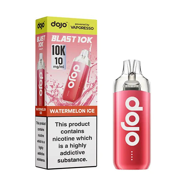 Dojo Blast 10k Vape Kit 10mg - Straw Raspberry Cherry - Flawless Vape Shop