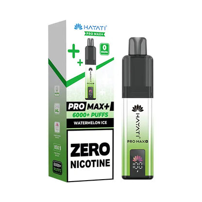 Hayati Pro Max 6000+ Pod Kit ZERO NICOTINE - Banana Ice - Flawless Vape Shop