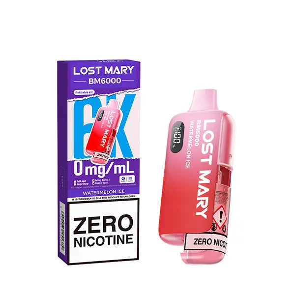 Lost Mary BM6000  Prefilled Pod Kit ZERO - Blueberry - Flawless Vape Shop
