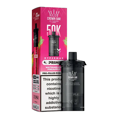 Al Fakher 50K Hypermax Prime Prefilled Pod - Gum Mint - Flawless Vape Shop