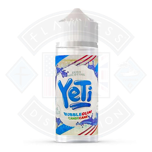Yeti Bubblegum Candy Cane 0mg 100ml Shortfill E-Liquid
