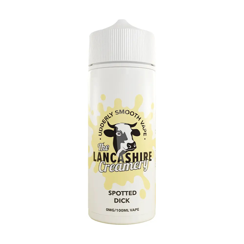 The Lancashire Creamery - Spotted Dick 100ml Shortfill - 0mg - Flawless Vape Shop