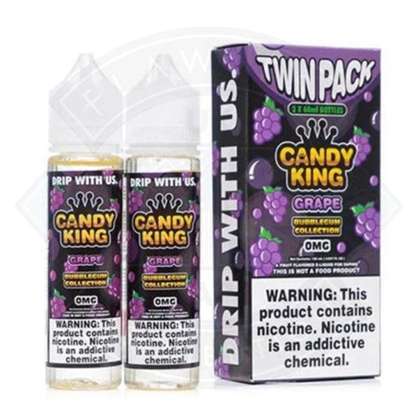 Candy King Twin Pack Bubblegum Collection - Grape 0mg 2x50ml Shortfill - Flawless Vape Shop