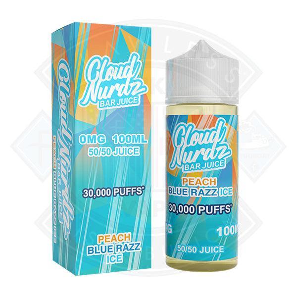 Cloud Nurdz - Ice Peach Blue Razz 0mg 100ml Shortfill – Flawless Vape Shop