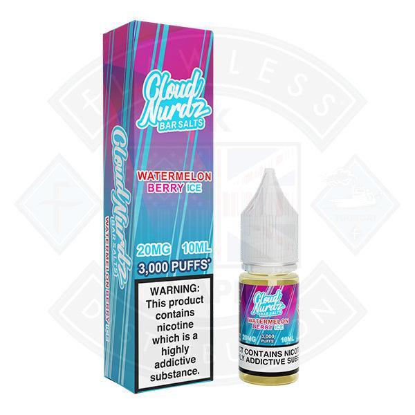 Cloud Nurdz Ice Watermelon Berry Nic Salt 10ml - Flawless Vape Shop