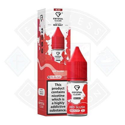 Crystal Clear Bar Nic Salts 10ml - Red Slush - Flawless Vape Shop