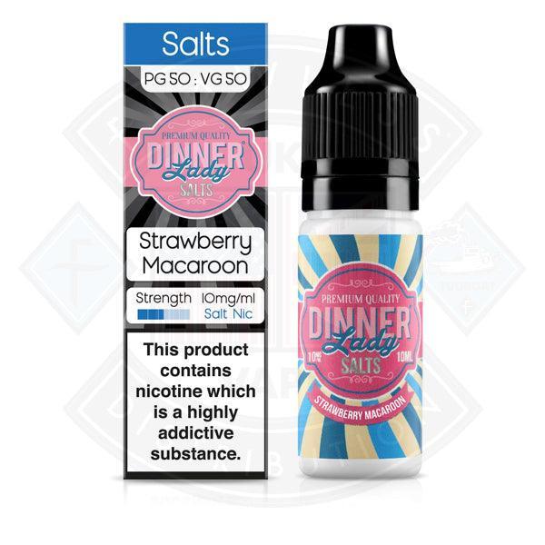 Dinner Lady Desserts - Strawberry Macaroon Salt Nic 10ml 10mg E-liquid - Flawless Vape Shop