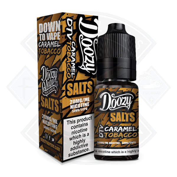 Doozy Salts Caramel Tobacco 50/50 10mg 10ml e-liquid