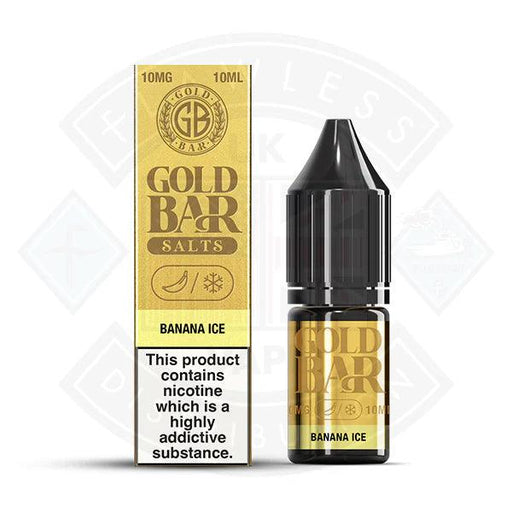 Gold Bar Banana Ice Nic Salt 10ml - Flawless Vape Shop