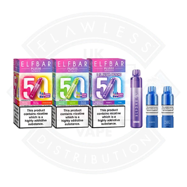 Elfbar Plus50 Prefilled Vape Kit - Yellow Edition - Flawless Vape Shop