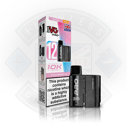 IVG PRO 12 Refill Pod 2ml 10mg - Blue Raspberry Ice - Flawless Vape Shop