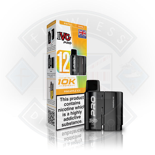 IVG PRO 12 Refill Pod 2ml 10mg - Blue Raspberry Ice - Flawless Vape Shop