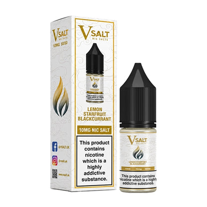 Vsalt Nic Salt 10ml Lemon Starfruit Blackcurrant - 10mg - Flawless Vape Shop