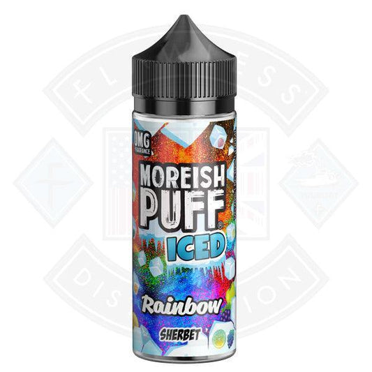 Moreish Puff ICED Sherbet Rainbow 100ml Shortfill - Flawless Vape Shop